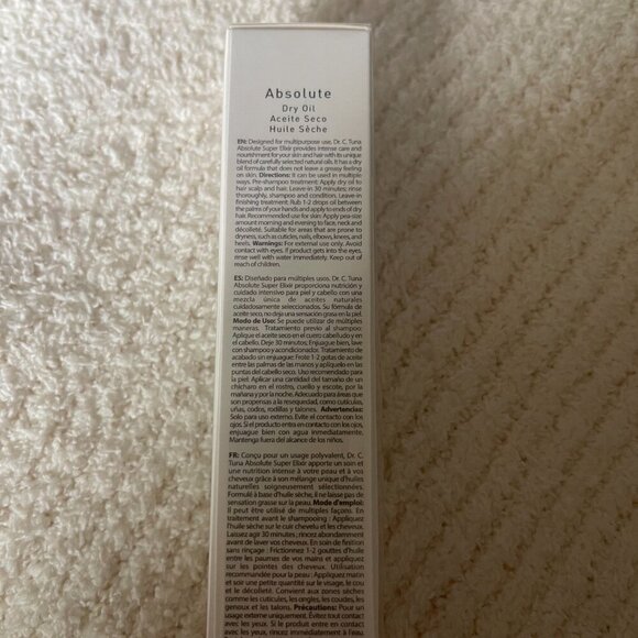 DR.C. TUNA. Absolute Super Elixir. Dry Oil. Made in Türkiye. - Picture 5 of 6